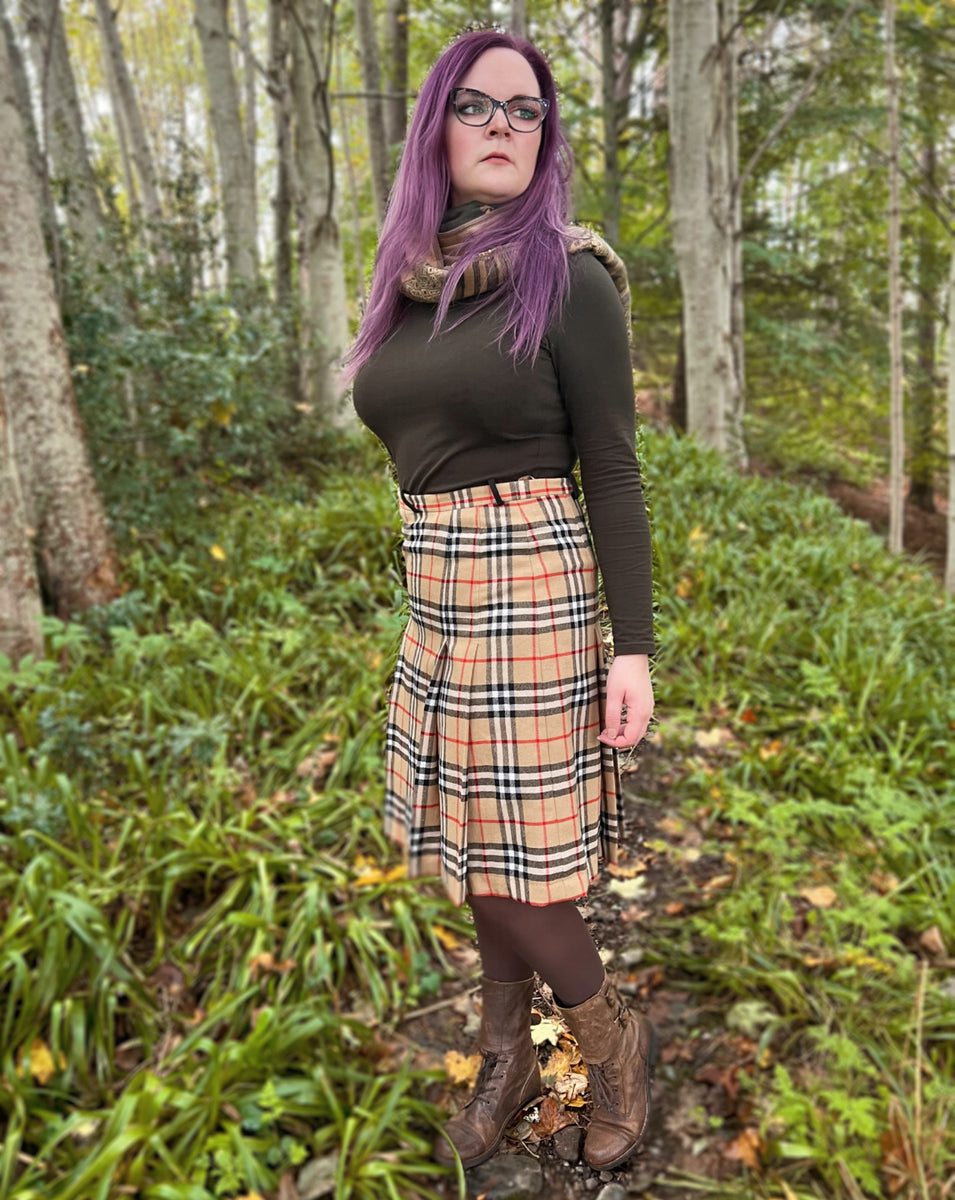 Vintage Reworked Burberry Nova Check Skirt – Rebel Restyle
