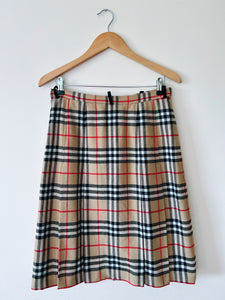 Vintage Reworked Burberry Nova Check Skirt