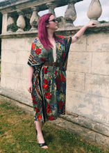 Load image into Gallery viewer, Stripe x Floral Moroccan Kimono
