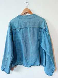 Vintage Lindex Collarless Denim Jacket
